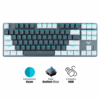 Combo Aula Teclado F3287 Blanco/Gris + Mouse F820 - Imagen 9