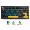 Teclado Mecánico Aula F75 RGB Black/Orange EN