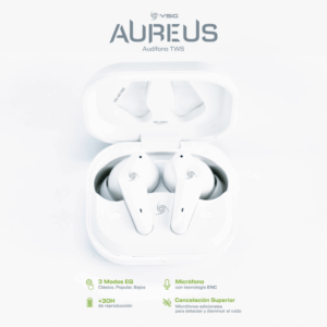 Auricular VSG Aureus TWS Bluetooth 5.3 In-Ear Blanco