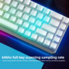 Teclado Magnético Carotmars Mars68 Pro RGB Blanco EN - Imagen 2