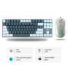 Combo Aula Teclado F3287 Blanco/Gris + Mouse F820