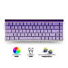 Teclado Magnético Aula Hero 68 He RGB Morado EN