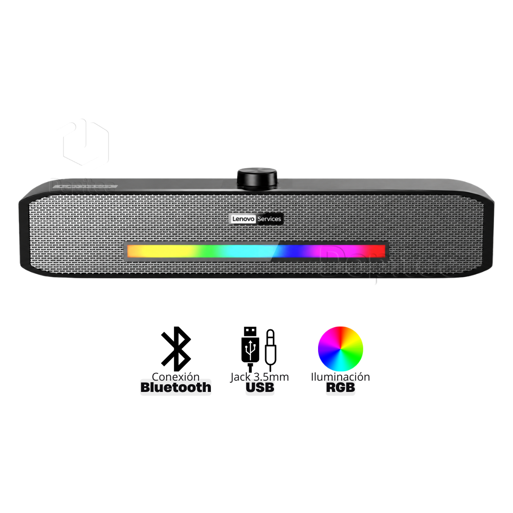 22 Parlante en Barra Lenovo B02 RGB Negro - Imagen 1