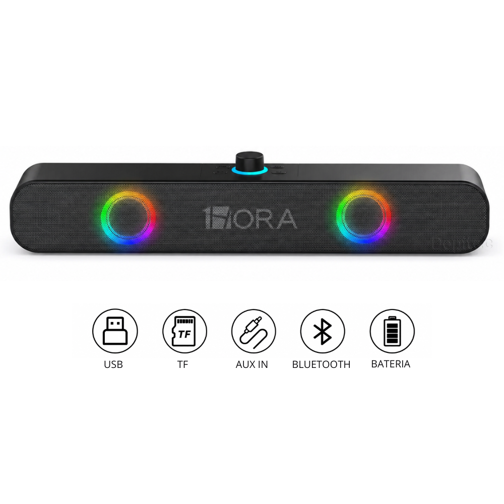 Parlante de barra bluetooth Parlante en Barra Portatil1Hora Boc241 10W Negro - Imagen 1