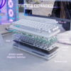 Teclado Magnético Attack Shark X68 He White Contor Line EN - Imagen 2