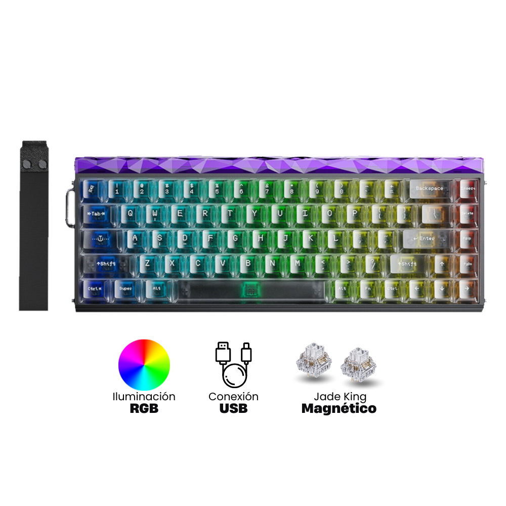 Teclado Aula Hero68 He Black Mist Teclado Magnético Aula Hero68 He RGB Black Mist EN - Imagen 1